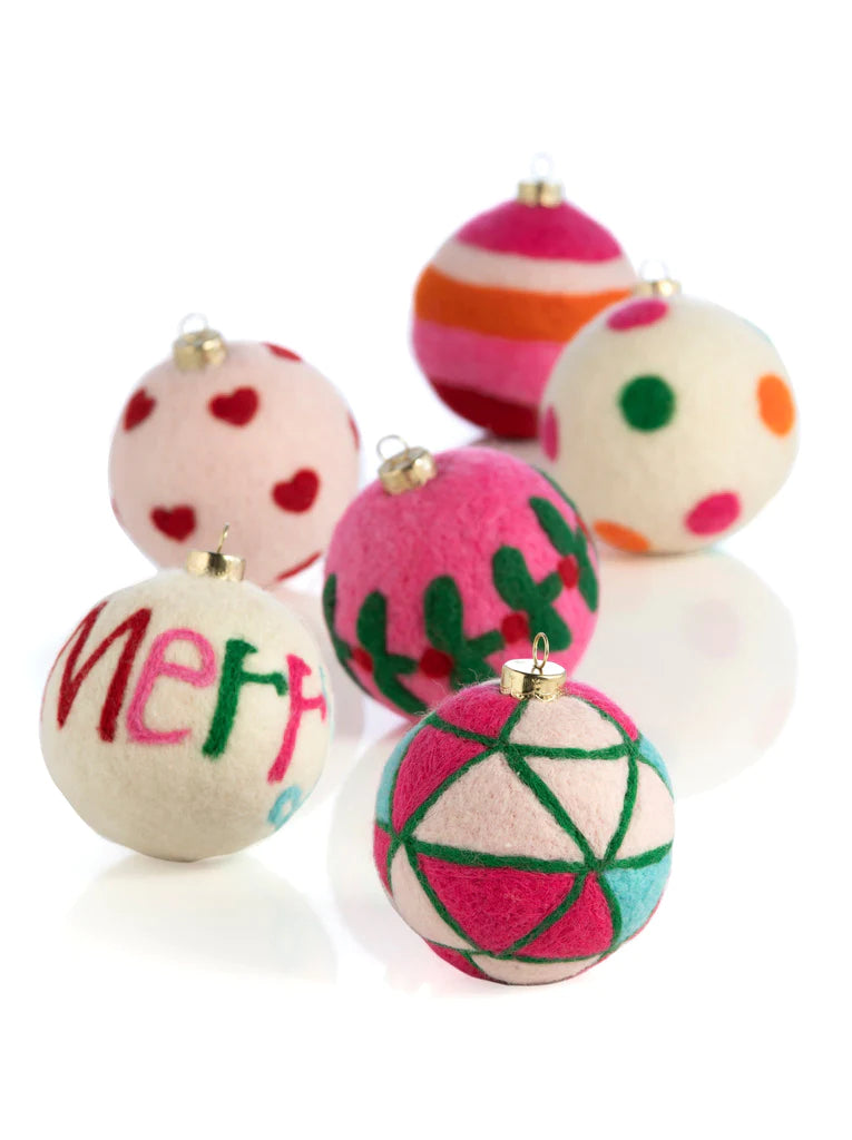 Shiraleah "Merry" Assorted 6 Ornaments