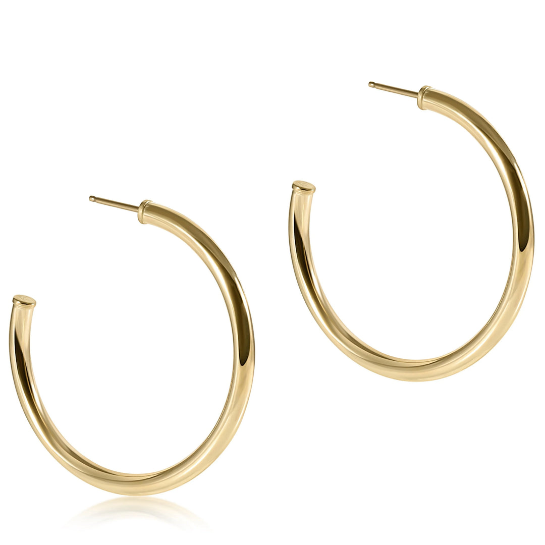 enewton Round Gold Hoop 2" 3mm