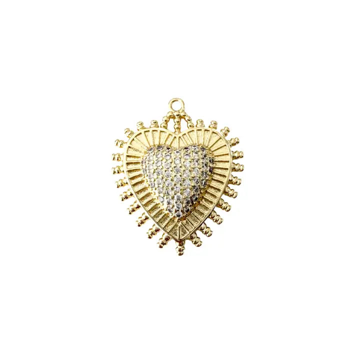 Queen Heart Scarf Charm