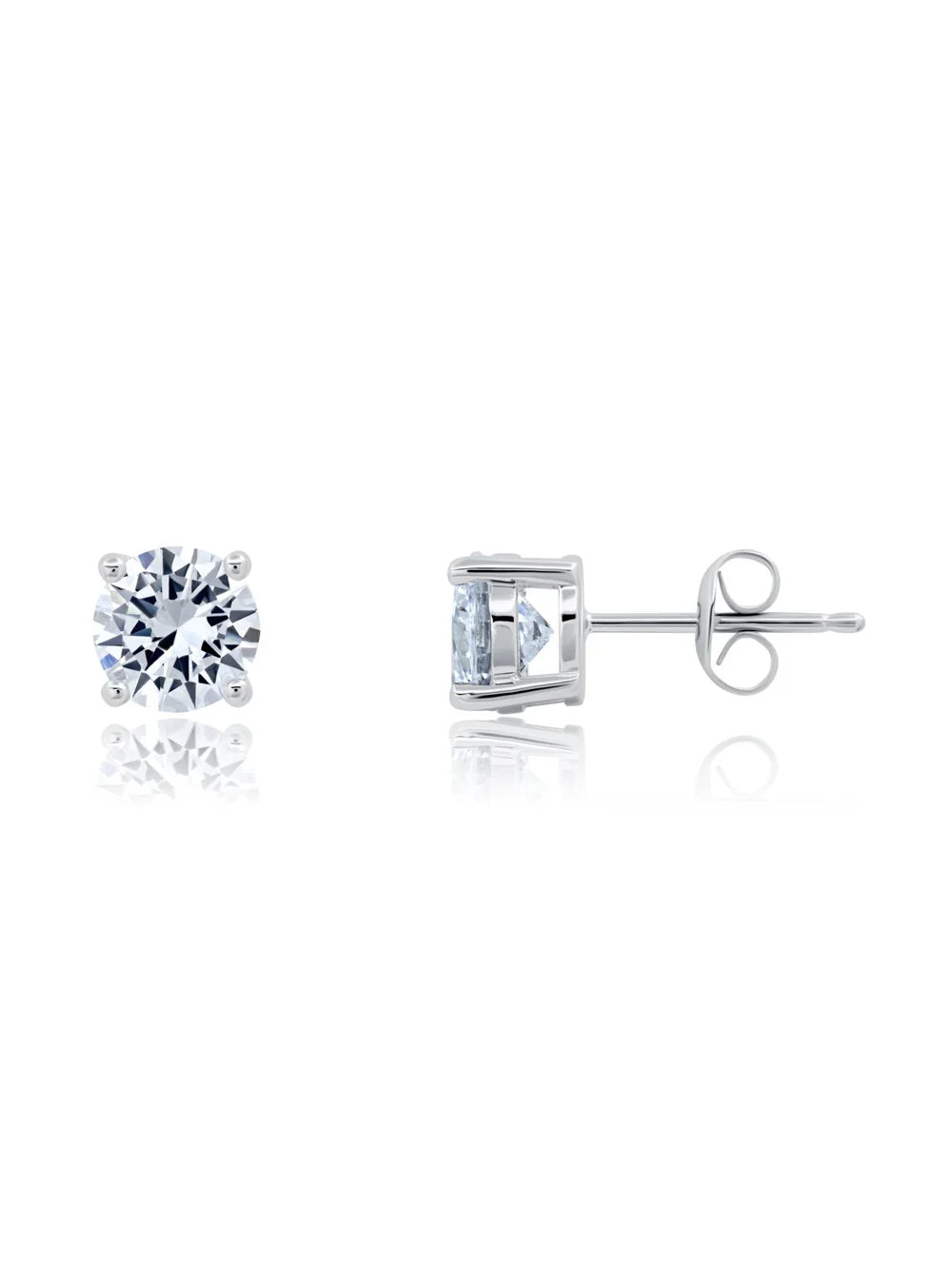 Brilliant Cut Studs in Pure Platinum- 2.00 CTTW