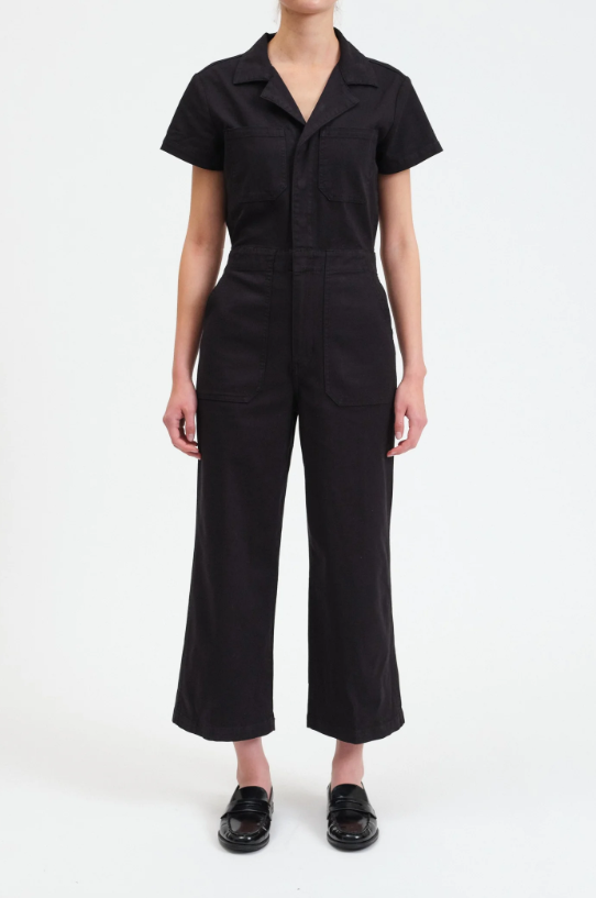 Maverick Wide Leg Jumpsuit in Pitch