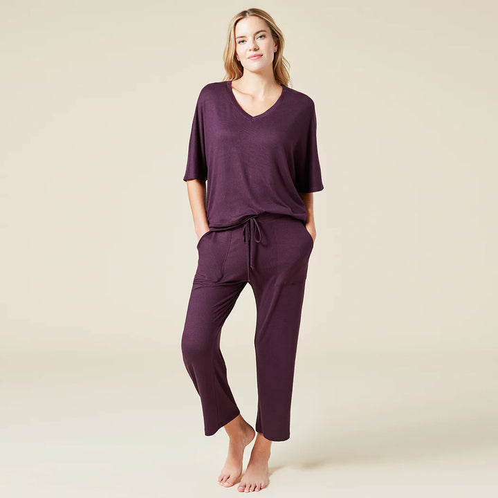 Softies Dream Relaxed V-neck with Capri Lounge Set