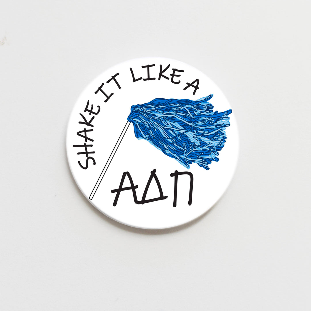 Good Vibez Collegiate - Alpha Delta Pi Greek Shaker Button - 3.00 inch