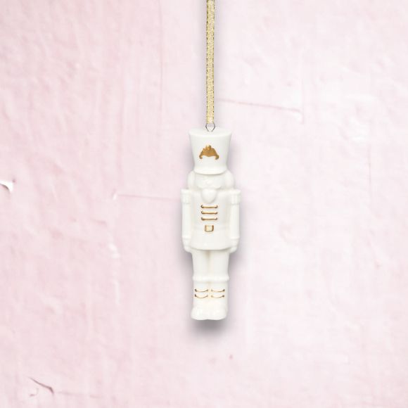 White Nutcracker Ornament