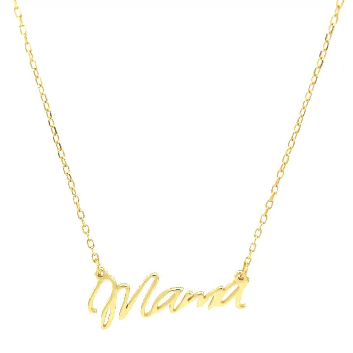 "Mama" Script Necklace