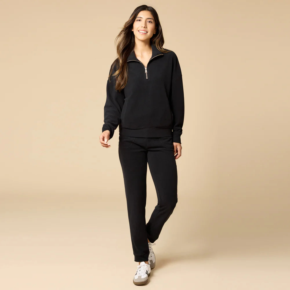 Vintage Velvet 1/4 Zip with Jogger Pant