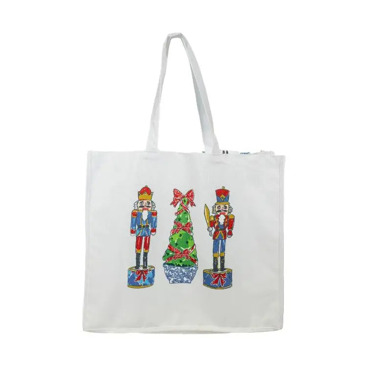 Festive Nutcracker Large Tote