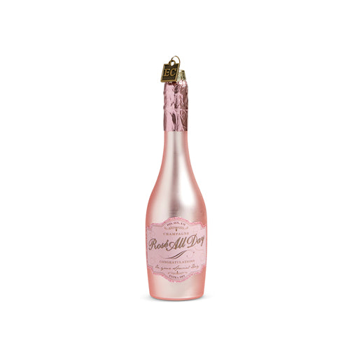 Raz 5.75" Congratulations Pink Champagne Ornament