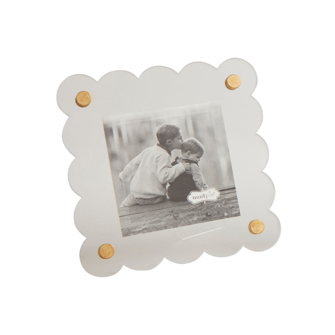 Square Scallop Acrylic Frame