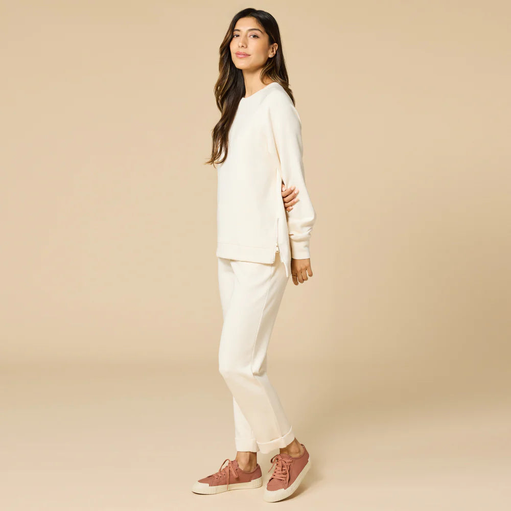 DreamTech Crew Tunic with Side Zip & Ankle Cuff Pant