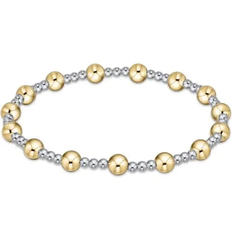 Enewton classic sincerity pattern 5mm bead bracelet - mixed metal