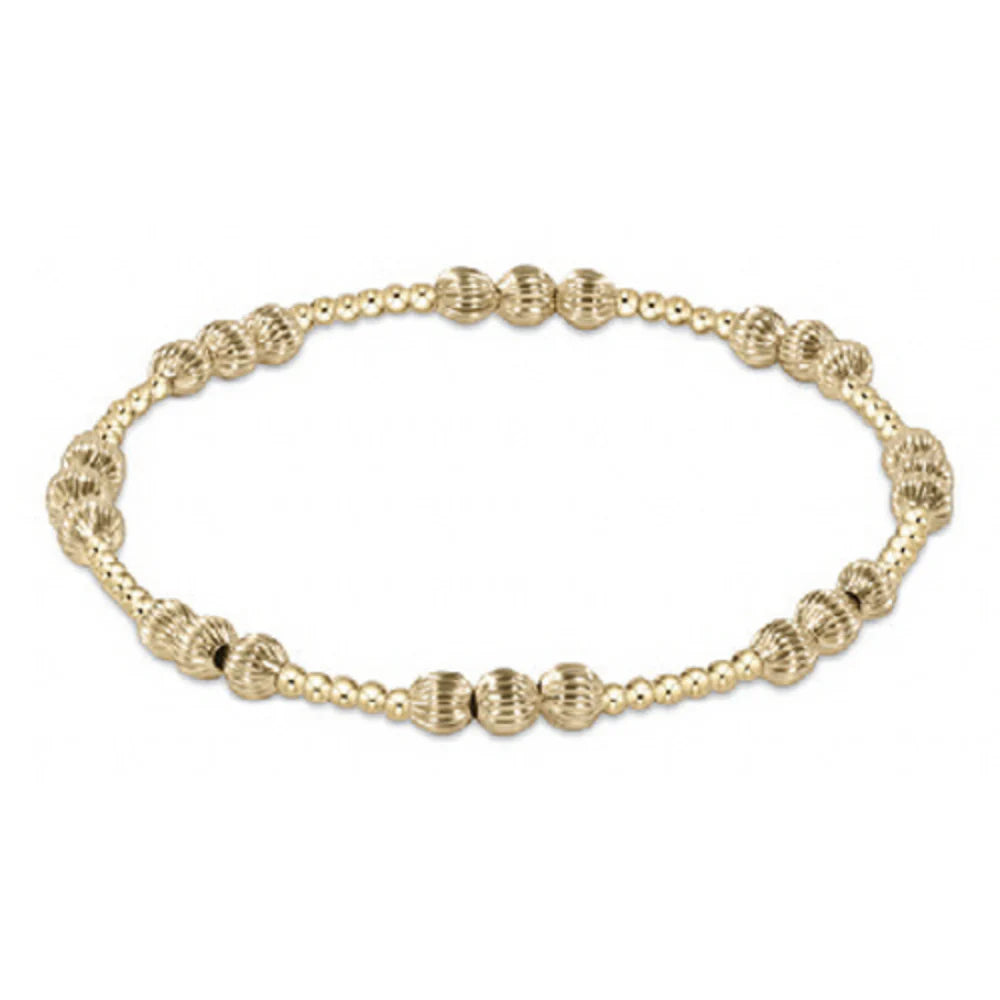 Enewton Dignity Joy Pattern 4mm bead bracelet- Gold