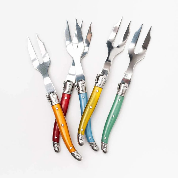 RAINBOW MINI CHEESE FORKS