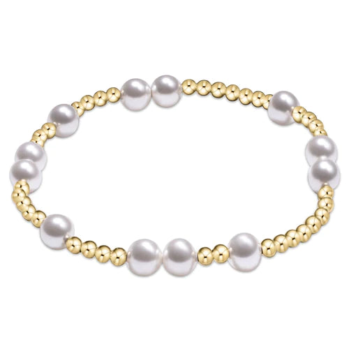 Enewton Hope Unwritten 6mm Bead Bracelet- Pearl