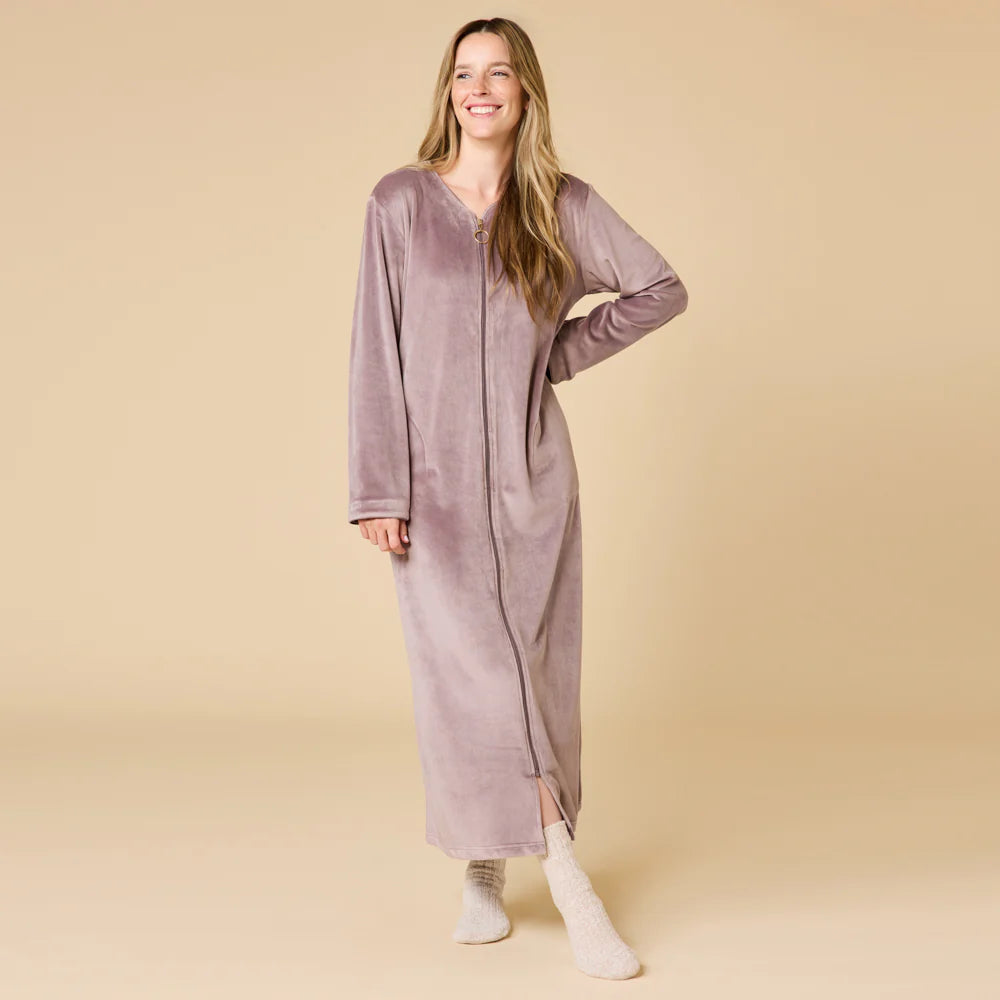 Serenity Shear Mink Zip Robe