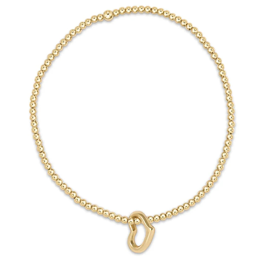 Enewton Classic Gold 2.5Mm Love Charm Bracelet