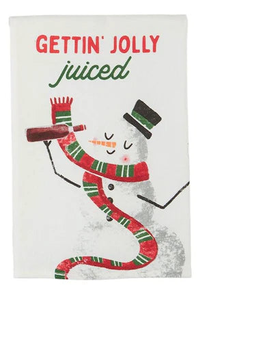 Getting Jolly Juiced Bar Towel