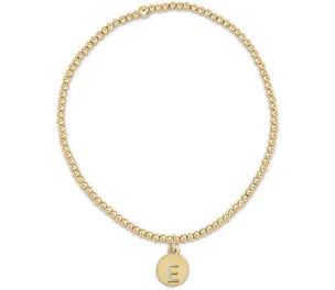 Enewton Classic Gold 2mm Bead Bracelet - Respect Small Gold Disc