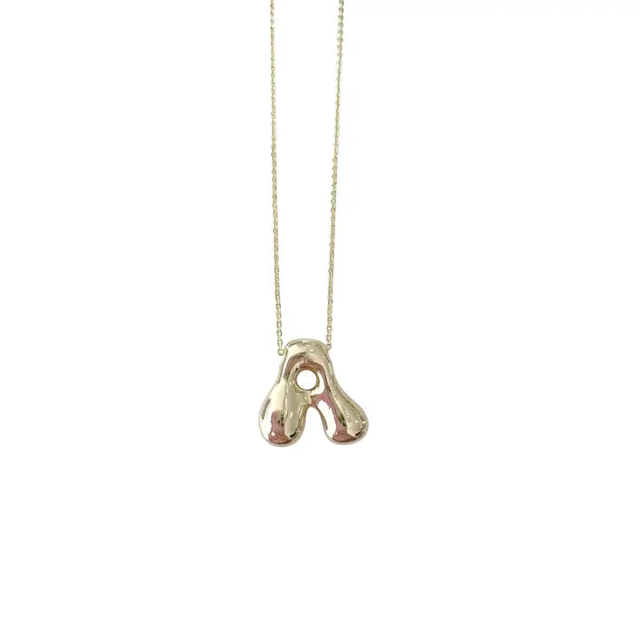 Wave Initial Necklace