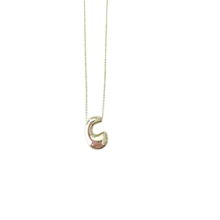 Wave Initial Necklace