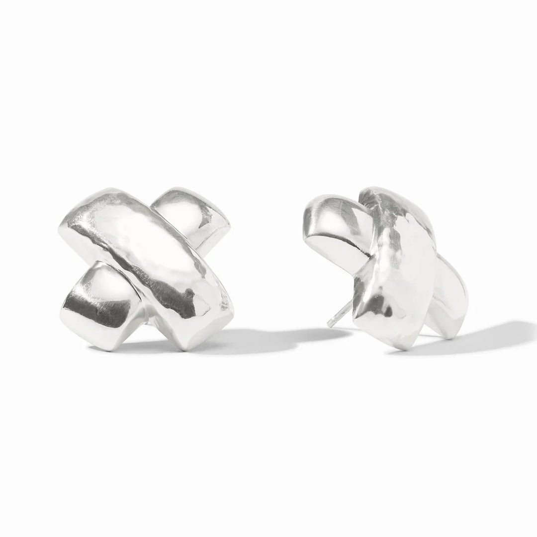 Julie Vos Catalina X Silver Earring