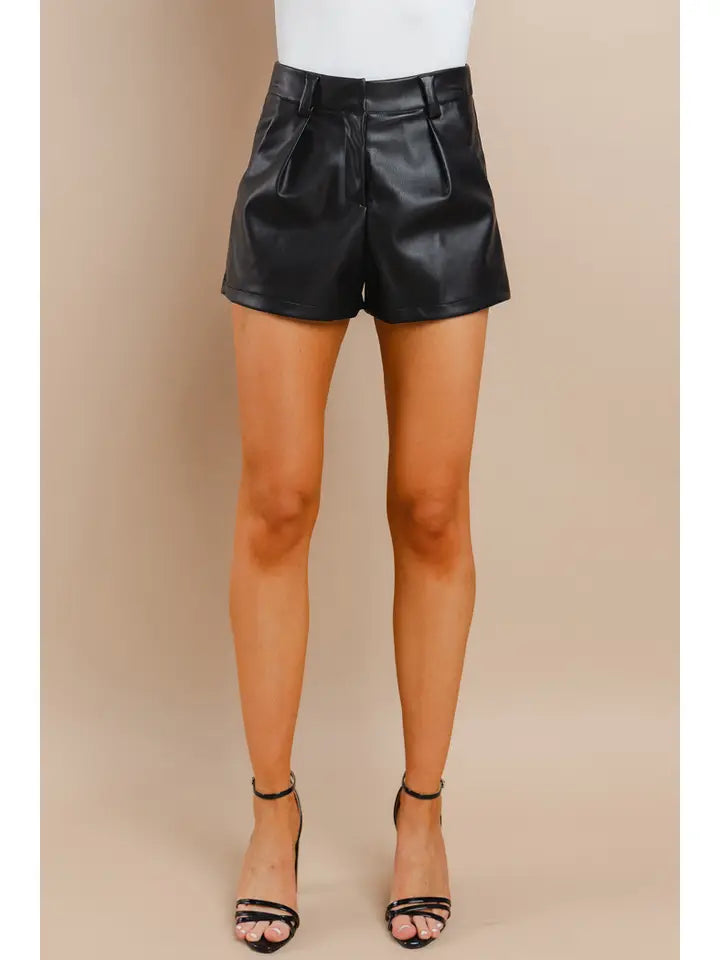Pleated Detail Shorts