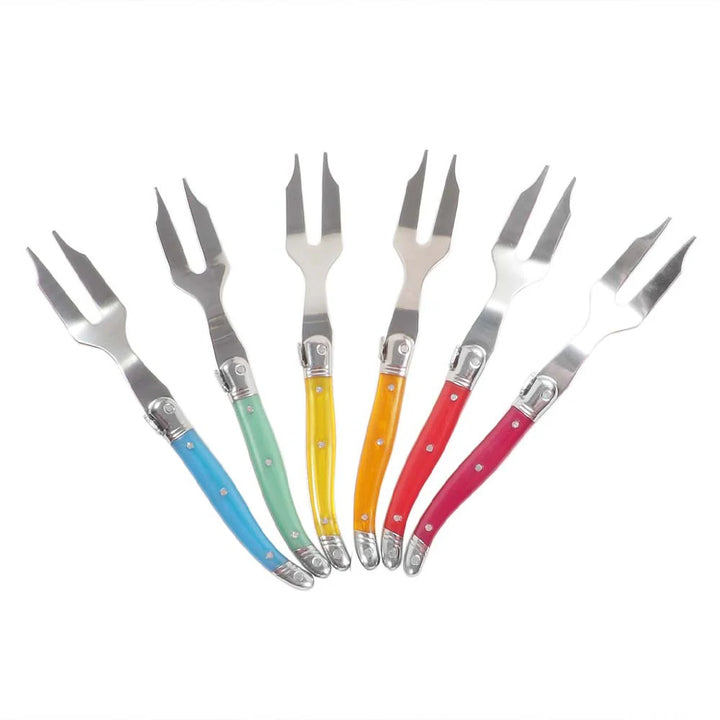 RAINBOW MINI CHEESE FORKS