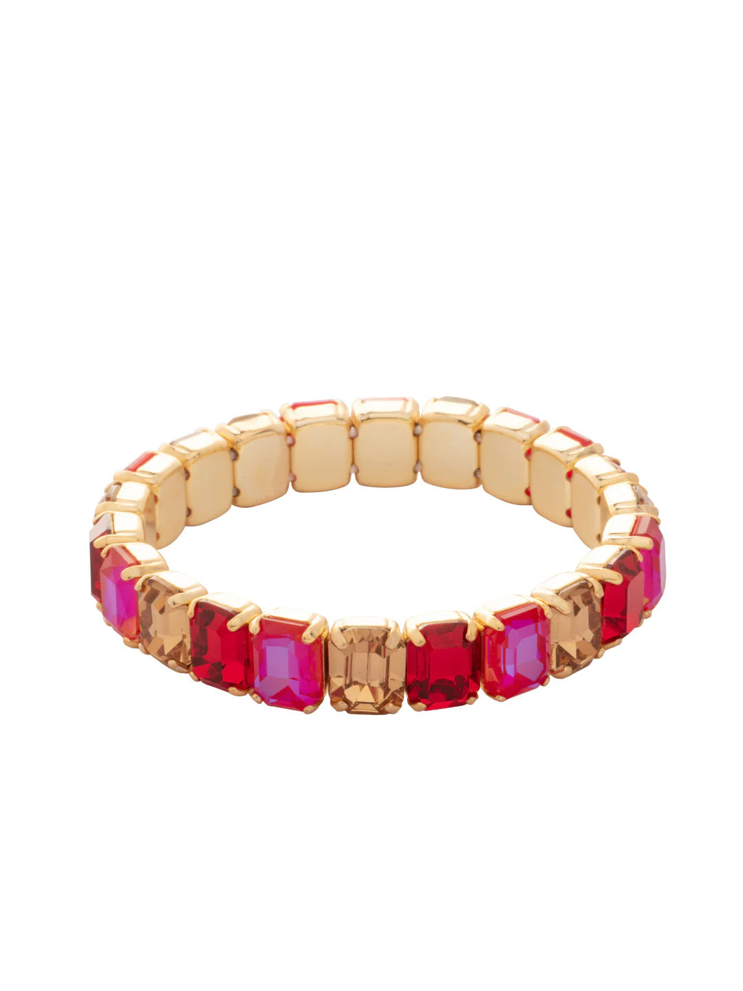 7 inch Octavia Stretch Bracelet - Red Carpet