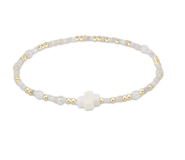 Enewton Hope Unwritten Sterling Signature Cross Bracelet - Spring Summer 2025