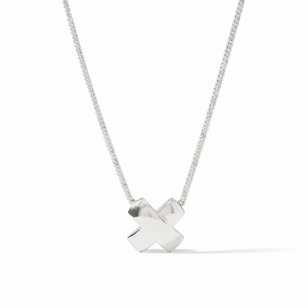 Julie Vos Catalina X Delicate Silver Necklace