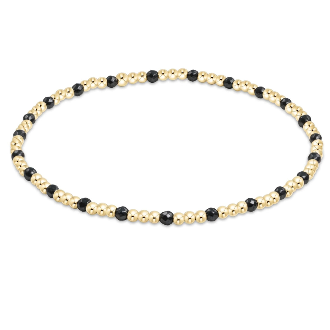 Enewton Gemstone Gold Sincerity Pattern 2mm Bead Bracelet