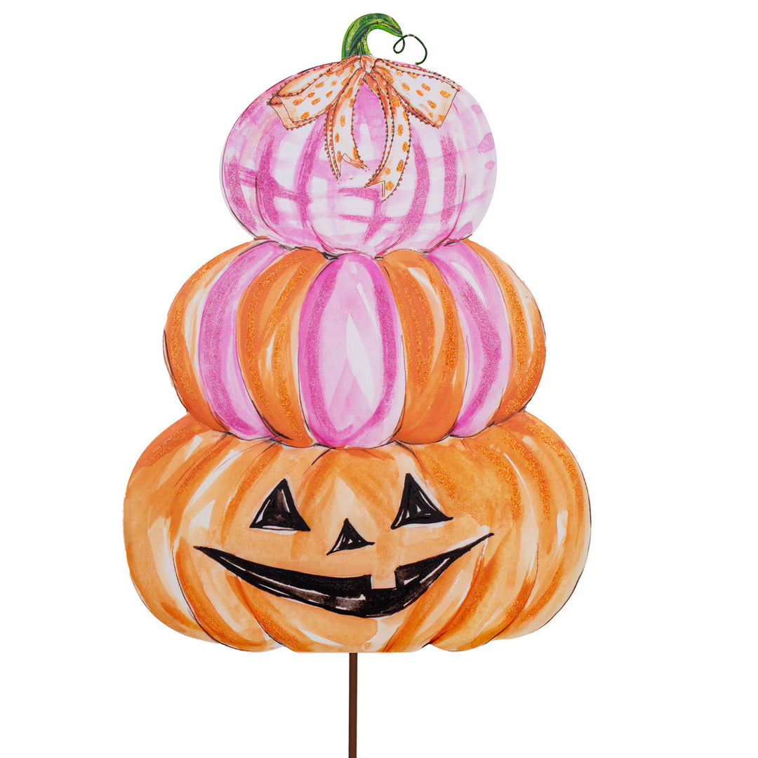 Large Pink Pumpkin Stack