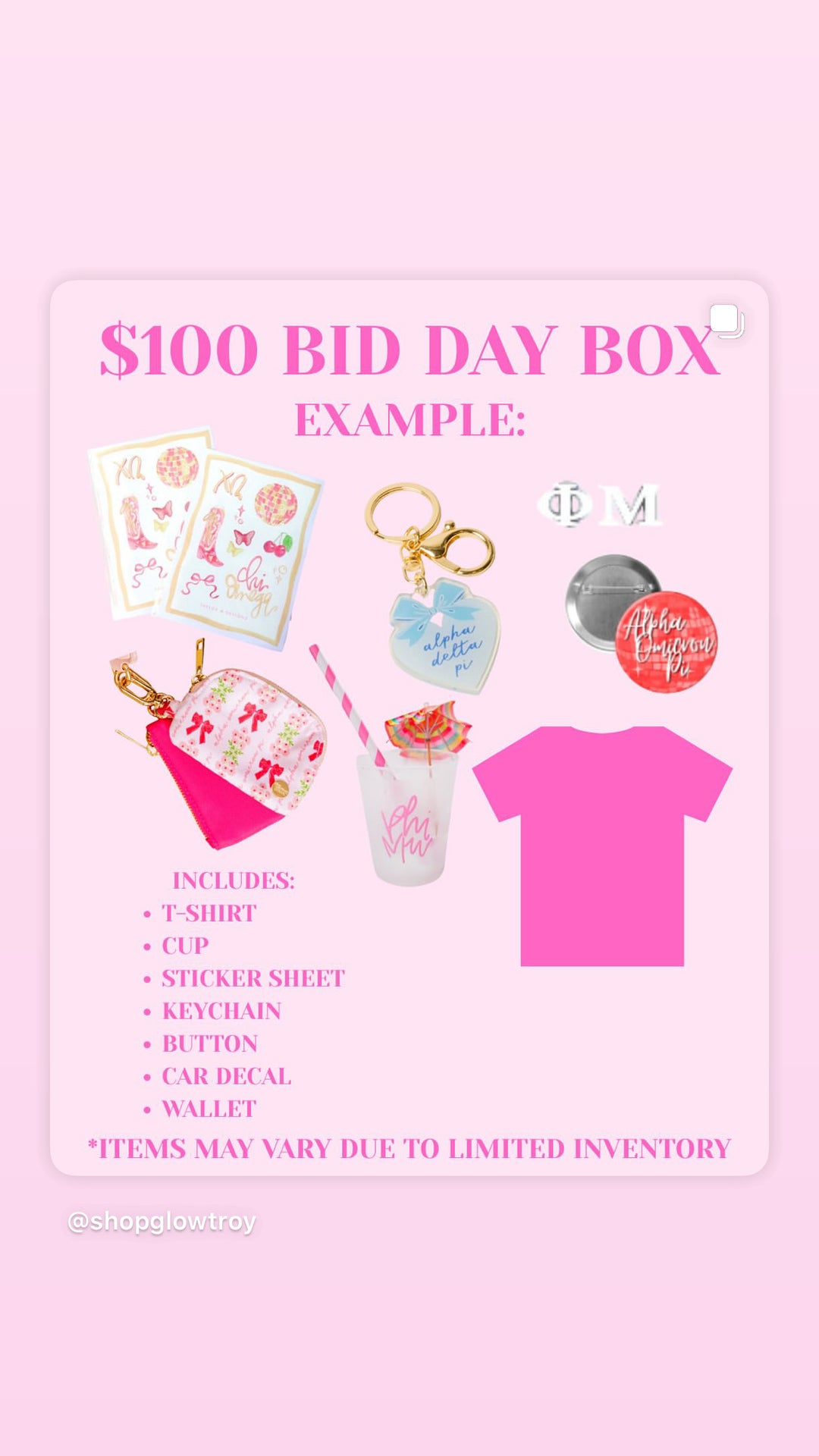 $100 Bid Day Box
