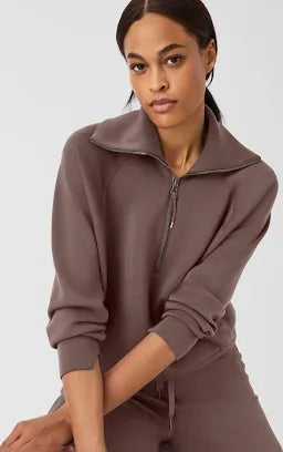 Spanx AirEssentials Half Zip in Smoke