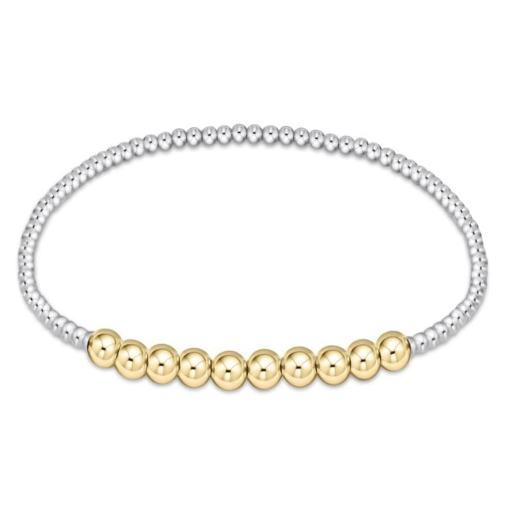 beaded bliss 4mm mixed metal beaded bracelet