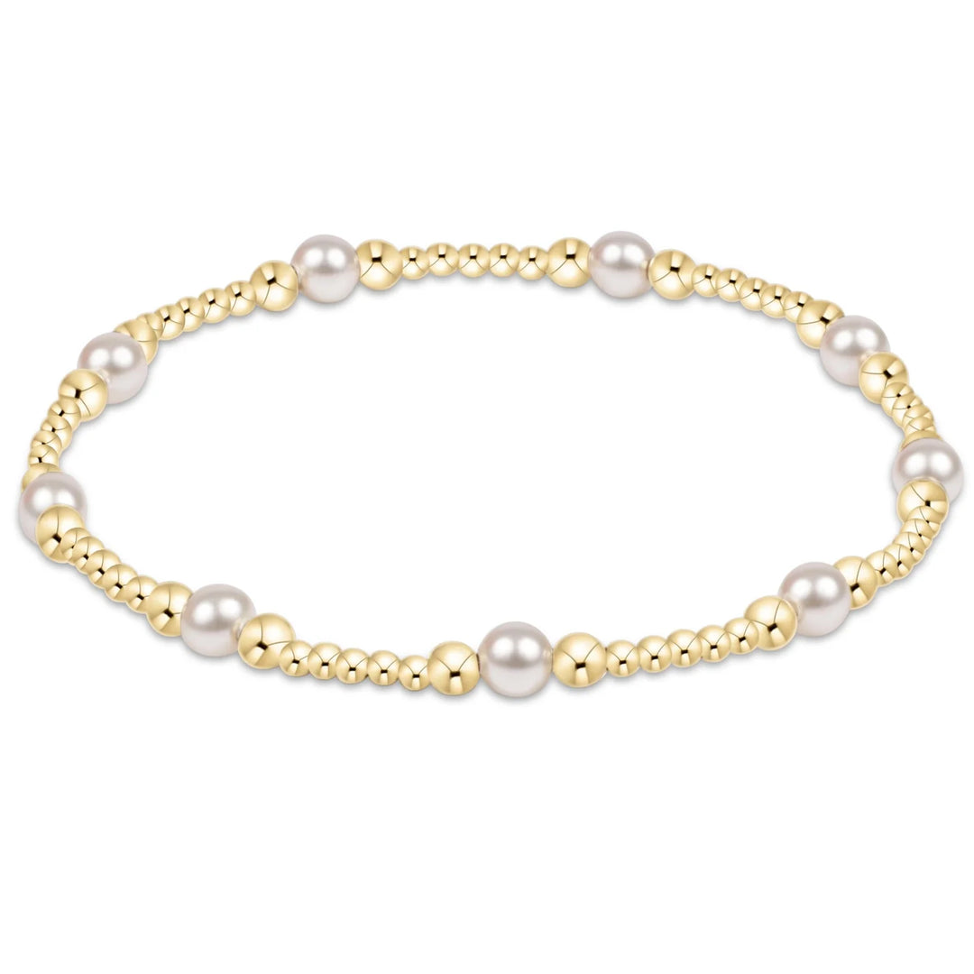 Enewton Classic Purpose Pattern Bead Bracelet - Pearl