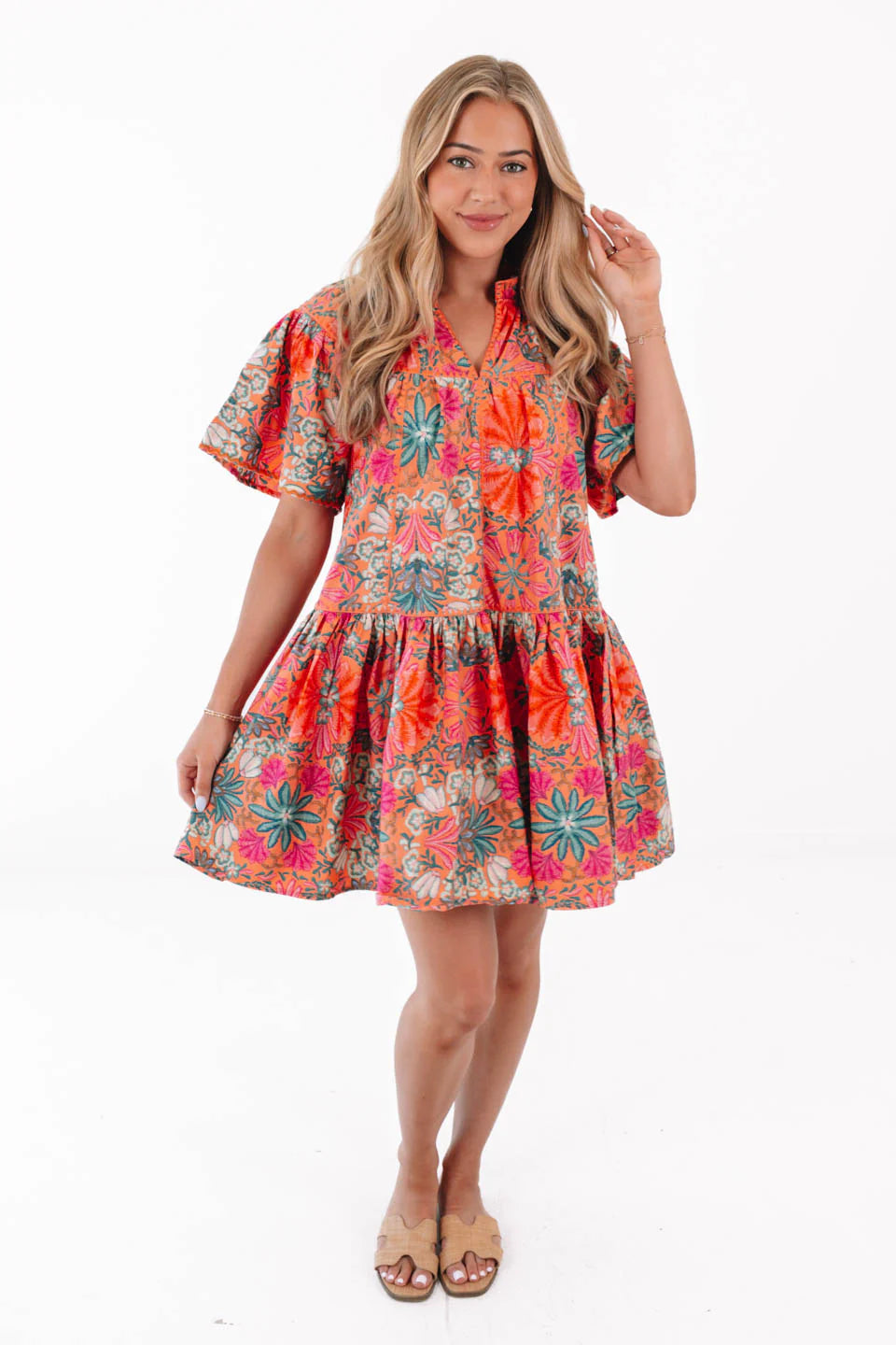 Orange Multi Dress
