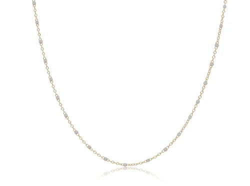 Enewton Choker Simplicity Chain Gold - 2mm Pearl