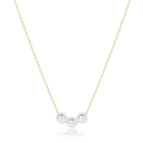 Joy Pearl 16" Gold Necklace