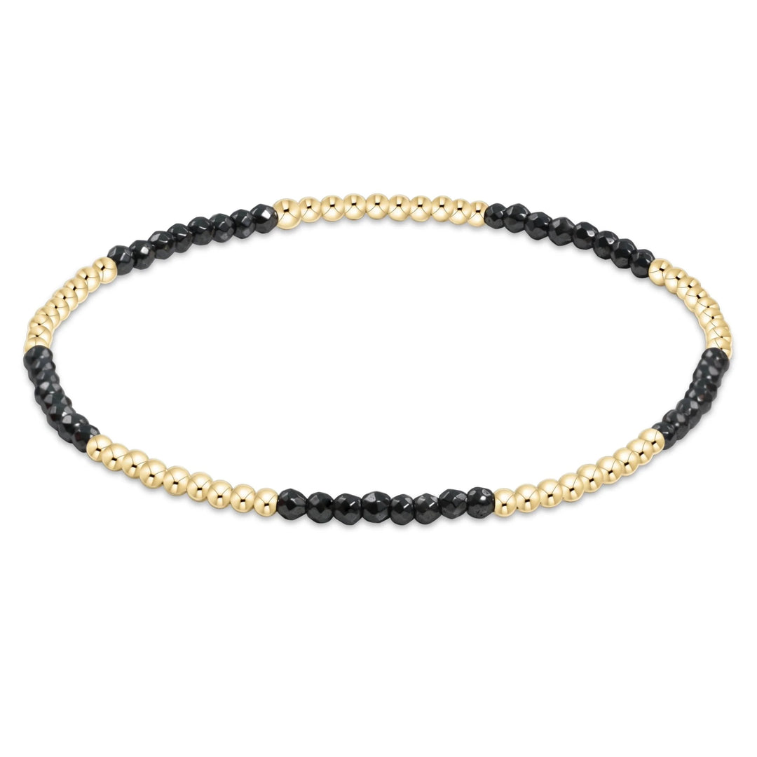 Enewton Blissful Pattern 2mm Bead Bracelet Faceted Hematite