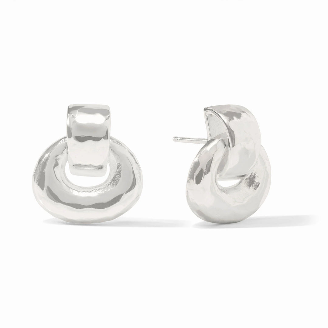 Julie Vos Avalon Demi Doorknocker Silver Earring
