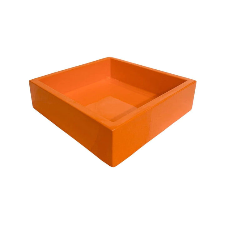 Laura Park Orange Bamboo Cocktail Napkin Holder