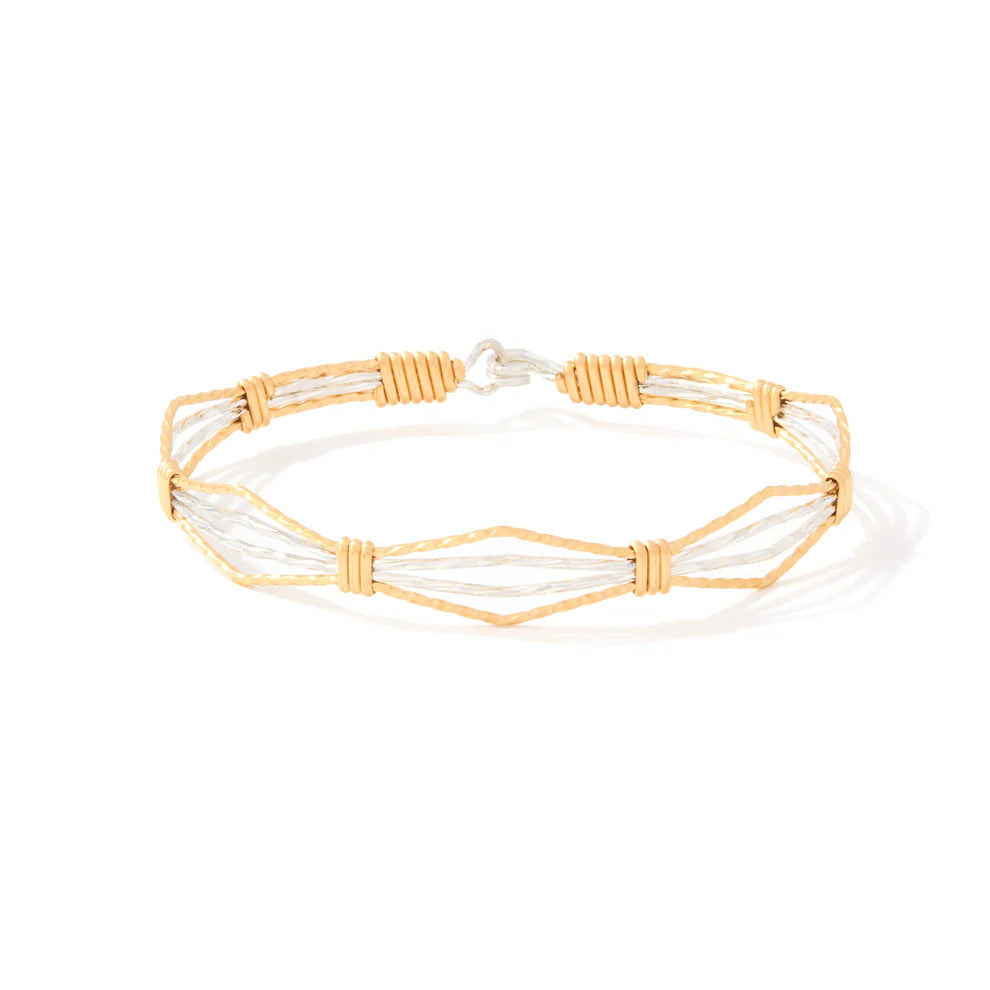 Ronaldo Peace in the Valley Gold Wire and Silver Bracelet