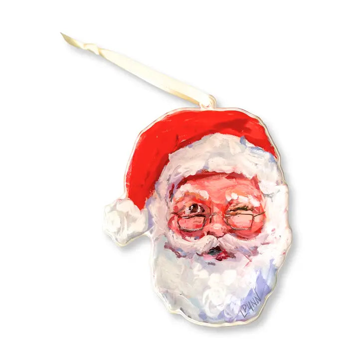 Naughty or Nice Santa Ornament
