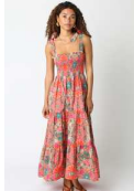 Orange Multi Maxi Dress