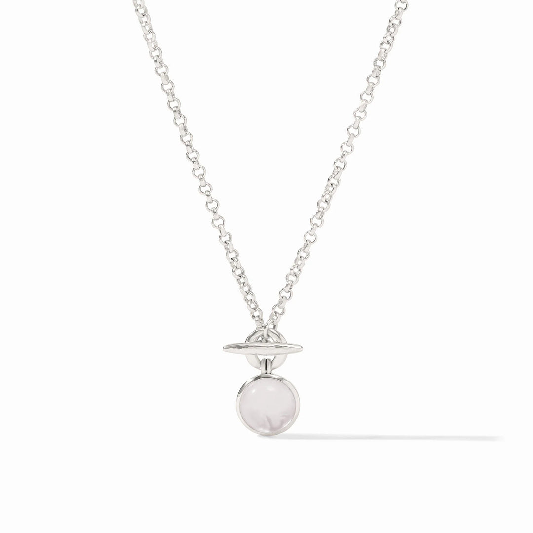 Julie Vos Solara Solitaire Silver Necklace
