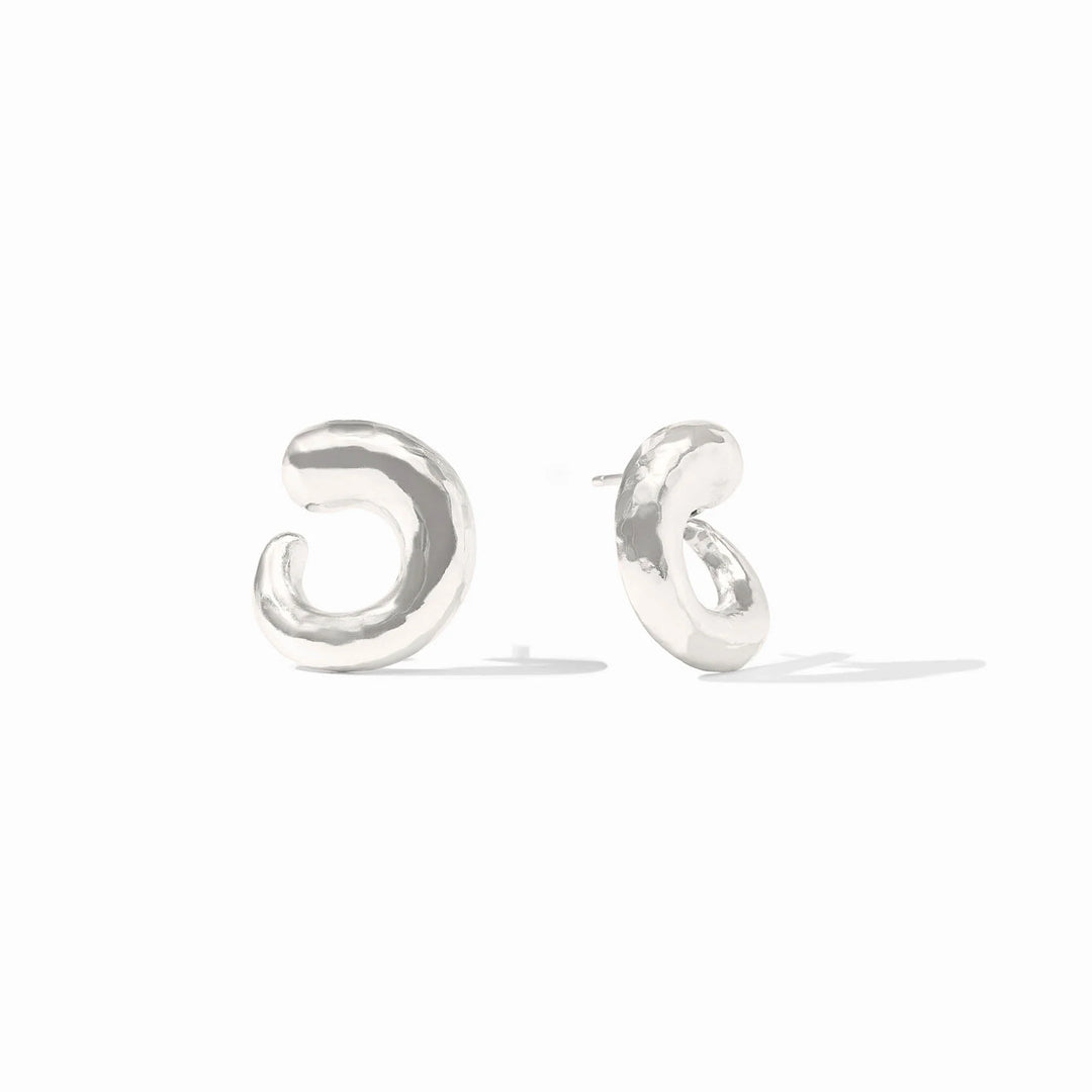 Julie Vos Solara Spiral Silver Earring