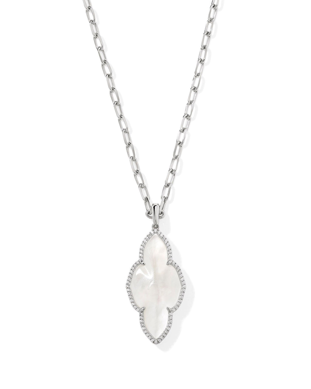 Kendra Scott - Abbie Pave Frame Large Long Pendant Necklace