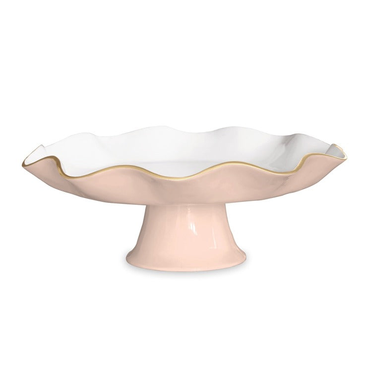 ENCANTO Carola Pedestal Cake Camellia and White Plate