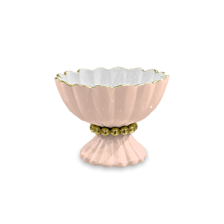 ENCANTO Vienna Mini Pedestal Camellia and White with Spoon